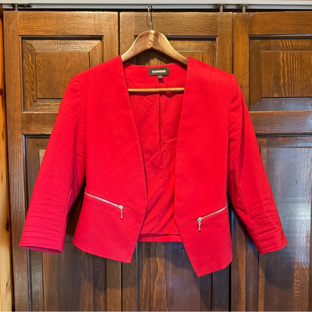 Express Red Women's Blazer Jacket